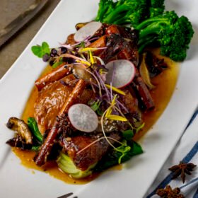 Roast Duck with Plum Sauce
