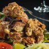 Papaya Salad with Crispy Soft Shell Crab