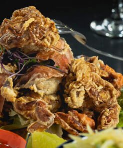 Papaya Salad with Crispy Soft Shell Crab