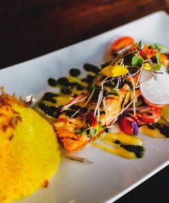 Salmon Saffron Rice