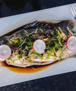 Steamed Barramundi with Soy and Ginger